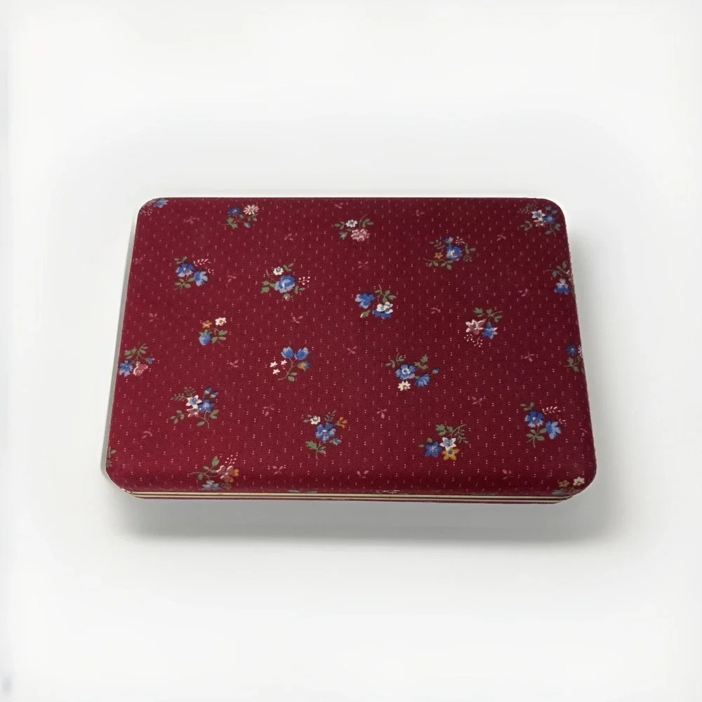 Vintage Velvet Jewelry Box Mid Century Cottagecore